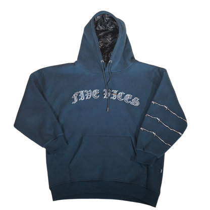 Tied to Habits Hoodie (Slate Blue)