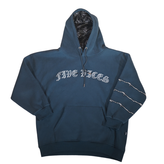 Tied to Habits Hoodie (Slate Blue)