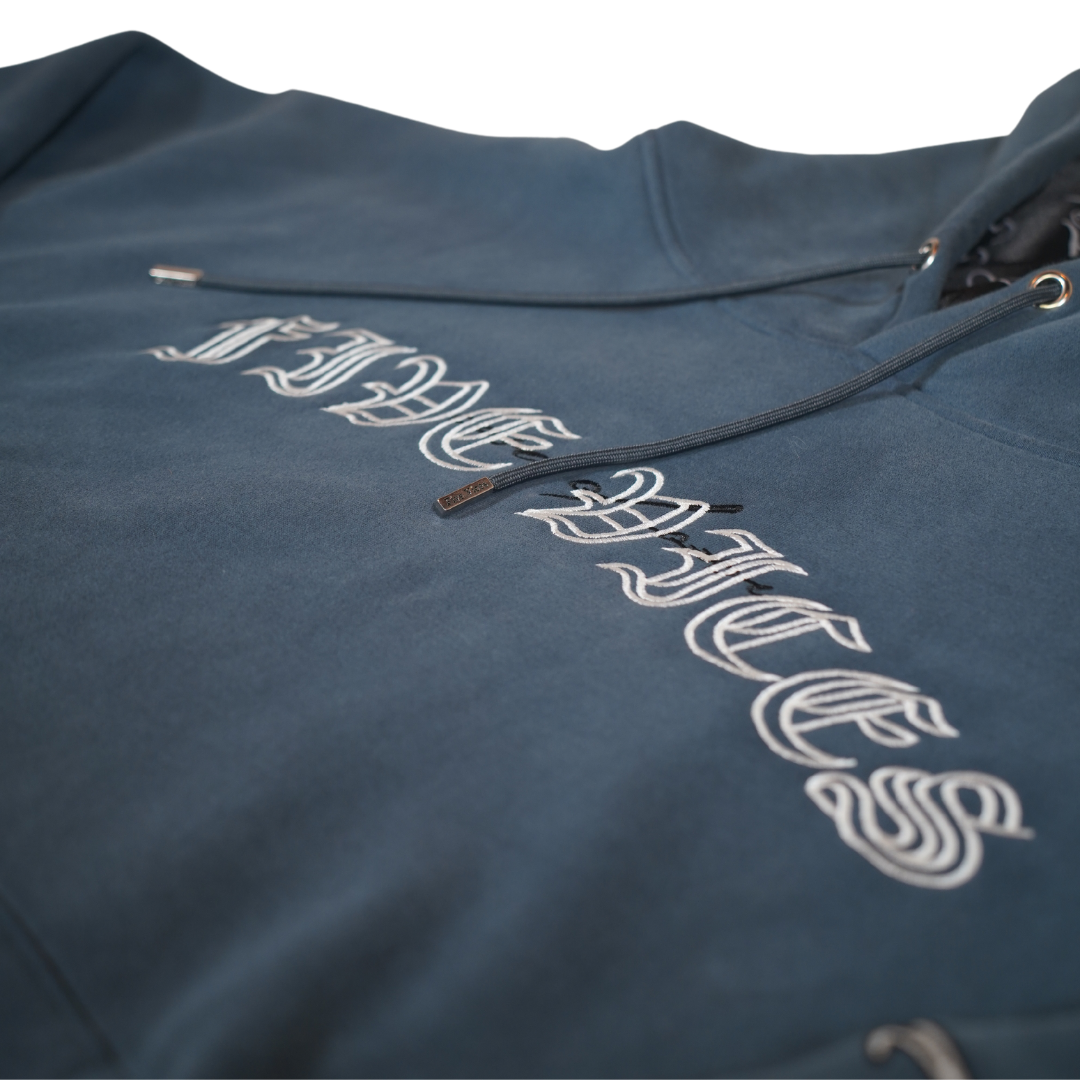 Tied to Habits Hoodie (Slate Blue)