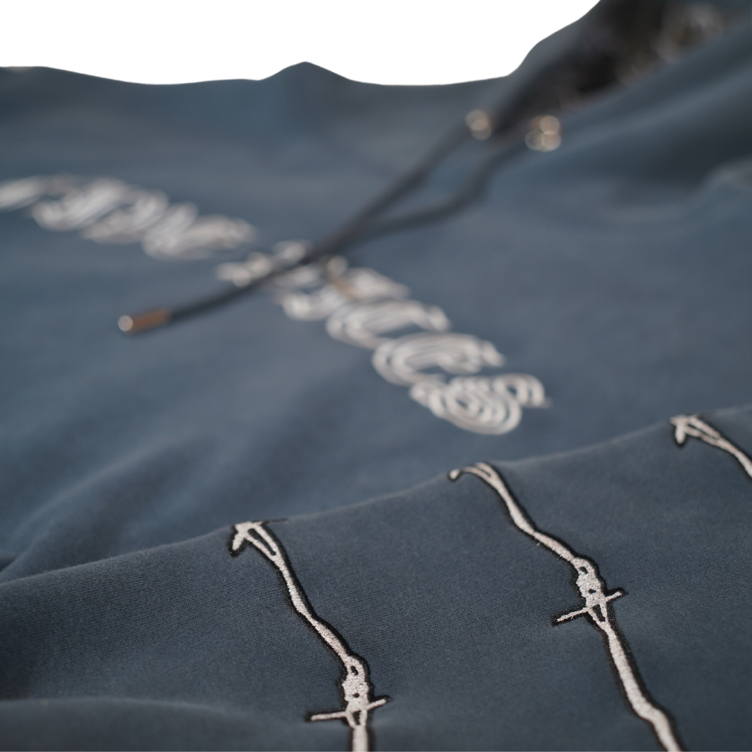 Tied to Habits Hoodie (Slate Blue)