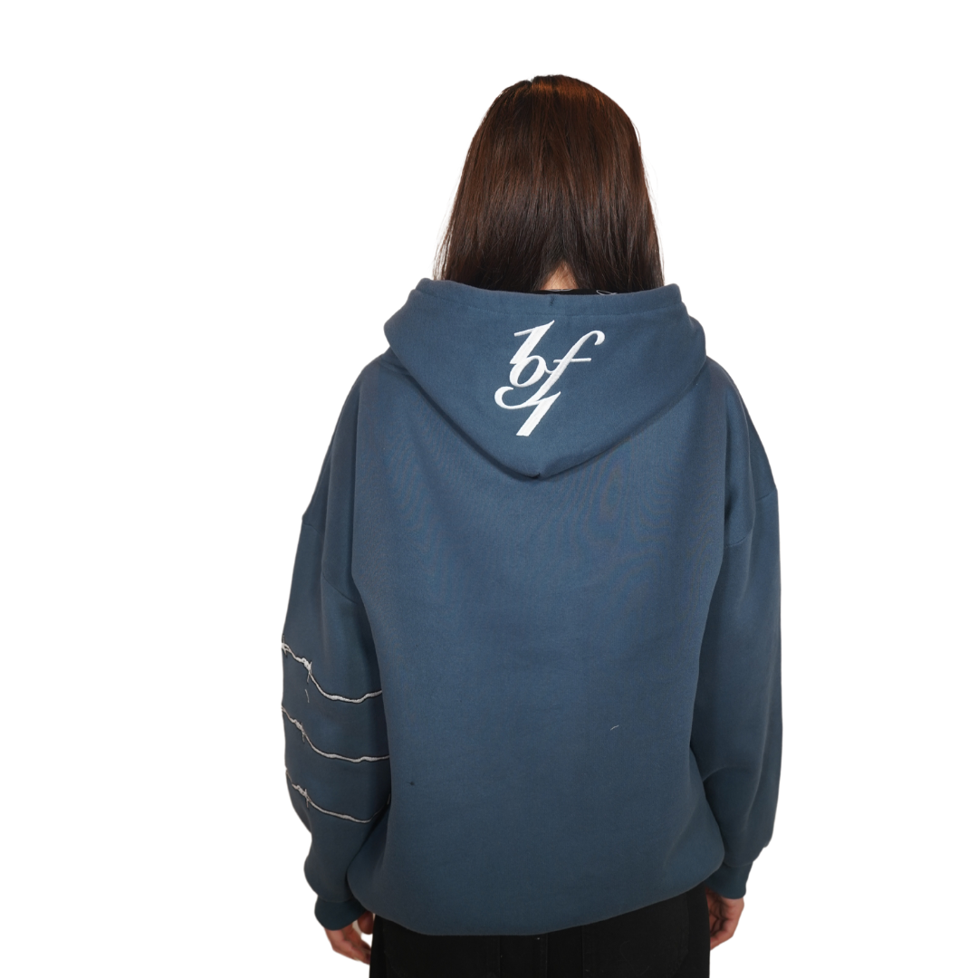 Tied to Habits Hoodie (Slate Blue)