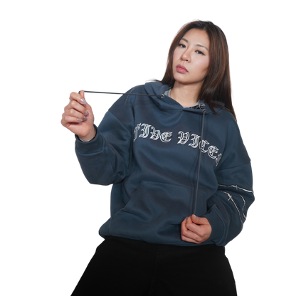 Tied to Habits Hoodie (Slate Blue)