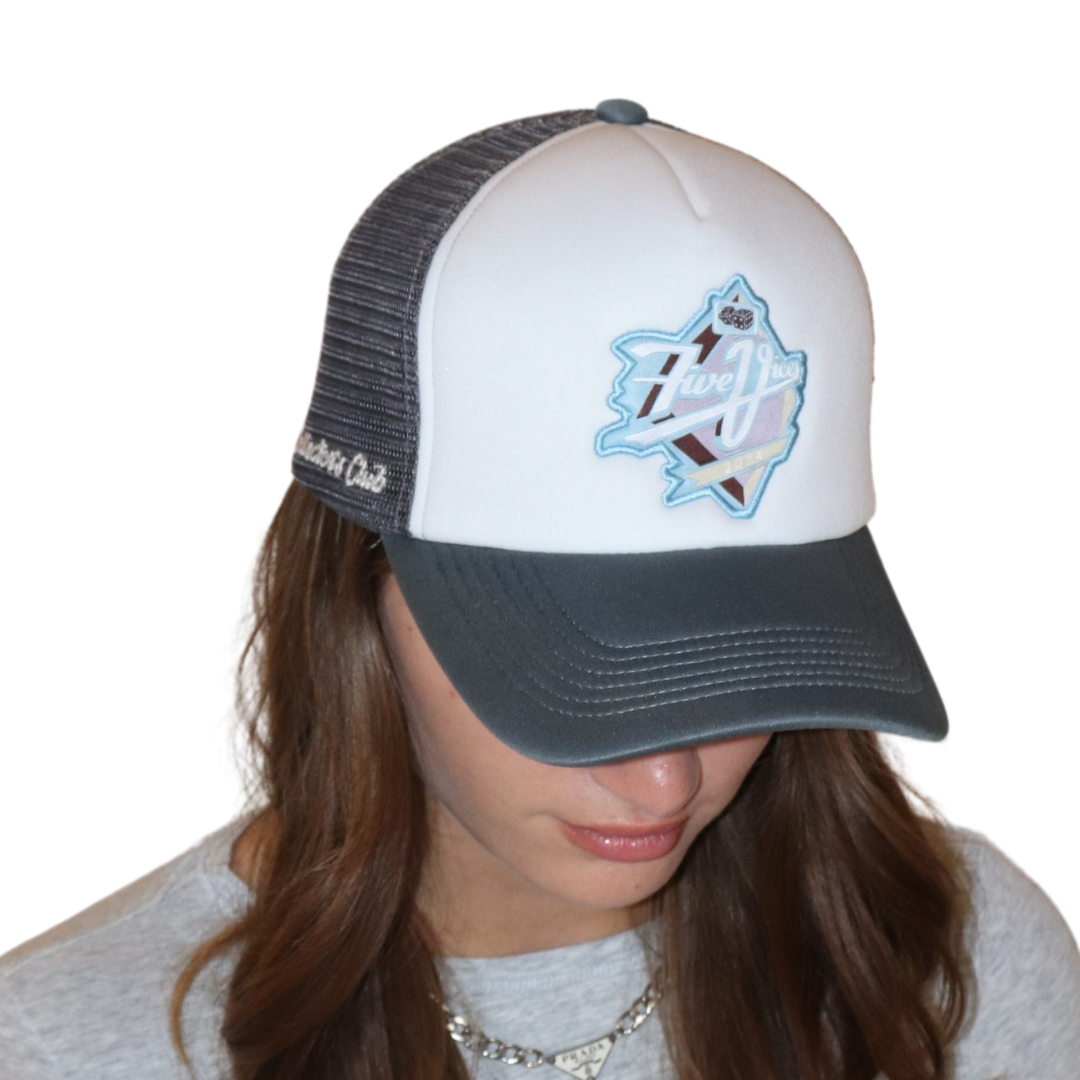 Walk Off Foam Trucker Snapback (Slate Blue)