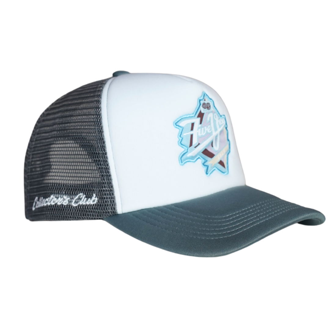 Walk Off Foam Trucker Snapback (Slate Blue)